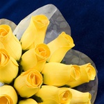 Wood Rose Bouquet - Yellow