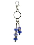 Bead Key Chain - Blue
