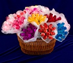 12 Assorted Wood Rose Bouquets